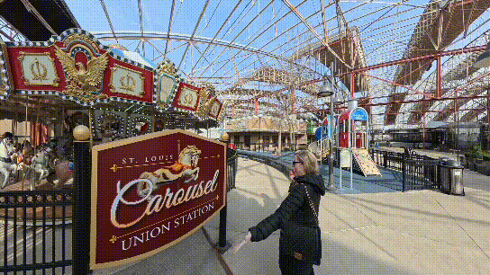 On the carousel at Union Station.  Images by Dan Sattel