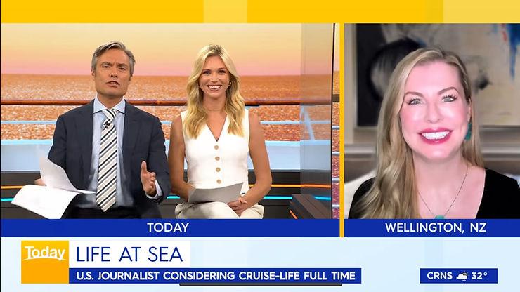 Christianne Klein of FoodFamilyTravel.com talking about her family's "Life OVER Seas" on the Australian Today Show. 