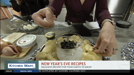 Tasting caviar from The Caviar Co. on Good Day 12/30/25.  Video c/o Christianne Klein.