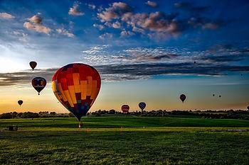 A Hot Air Balloon Ride at Sunrise