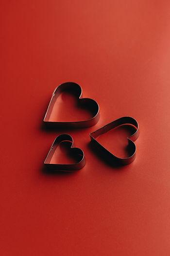 Heart-shaped cookie-cutters.   Image by alleksana.